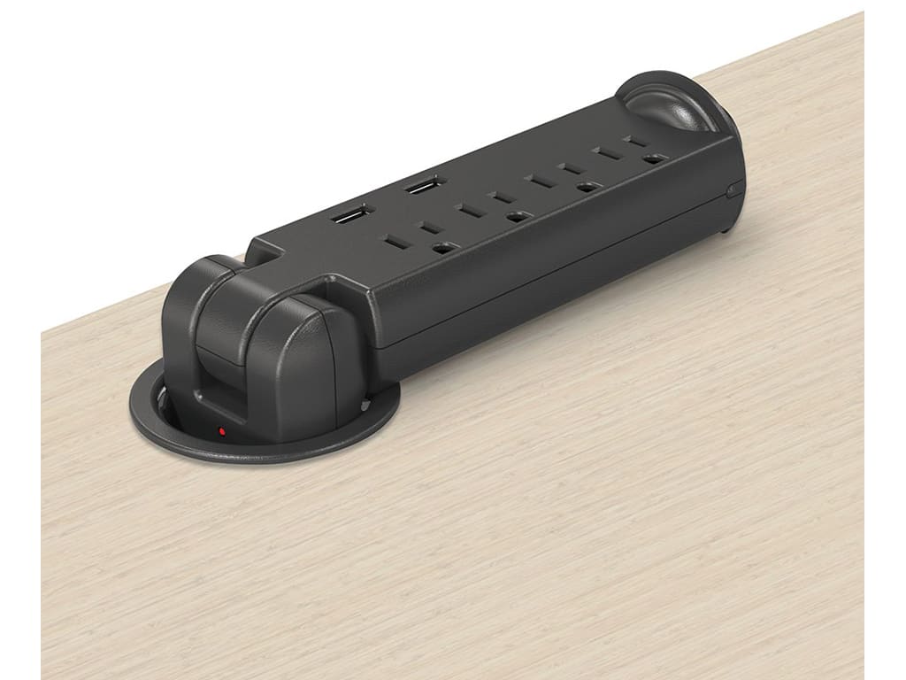 Mooreco Pop-Up Grommet Outlet & USB Charger - 66666 - SchoolOutlet