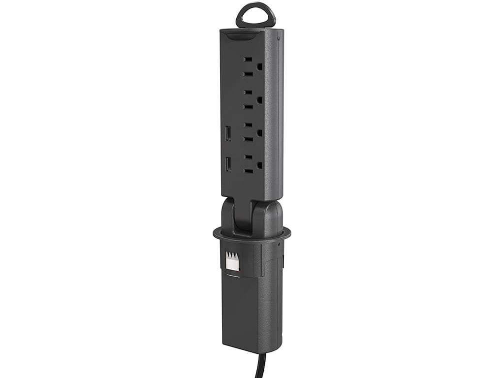 Mooreco Pop-Up Grommet Outlet & USB Charger - 66666 - SchoolOutlet
