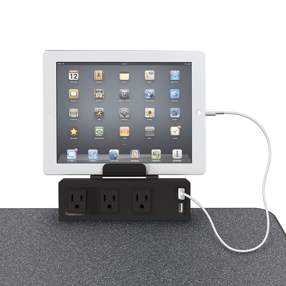 Mooreco Clamp Mount Outlet & USB Charge (Mooreco 66675) - SchoolOutlet