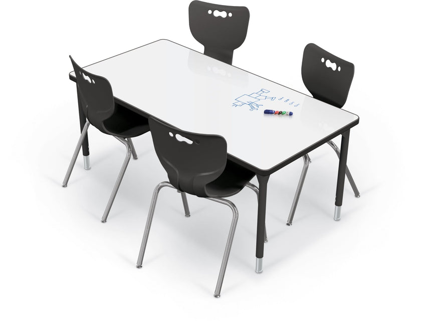 Hierarchy Activity Table + Porcelain Top – 30"D x 60"W Rectangle - SchoolOutlet