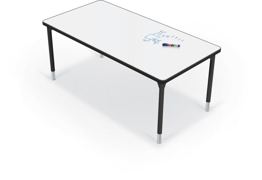 Hierarchy Activity Table + Porcelain Top – 30"D x 60"W Rectangle - SchoolOutlet