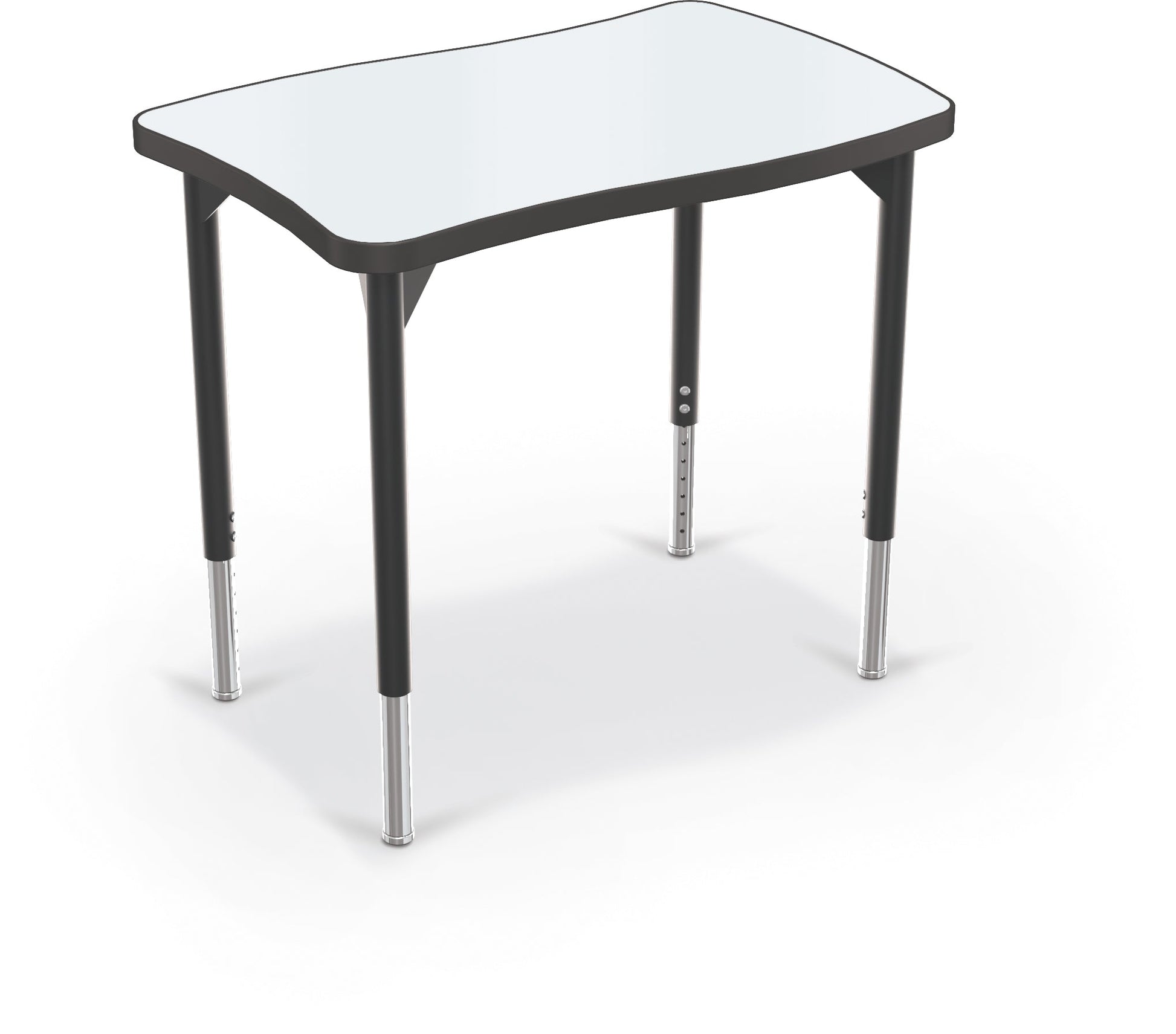 Hierarchy Creator Desk + Porcelain Top – Wavy Rectangle - SchoolOutlet