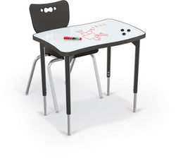 Hierarchy Creator Desk + Porcelain Top – Wavy Rectangle
