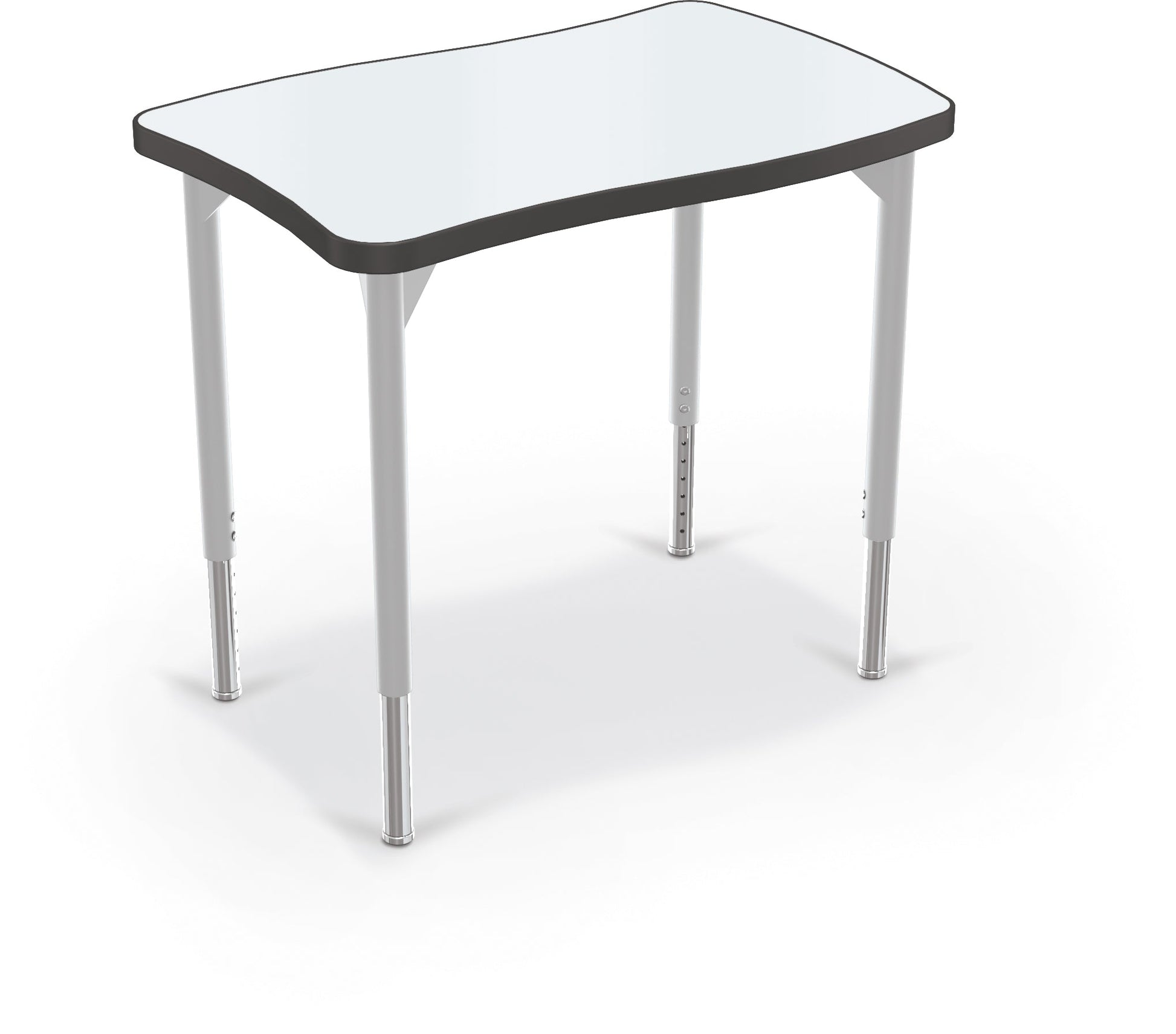 Hierarchy Creator Desk + Porcelain Top – Wavy Rectangle - SchoolOutlet