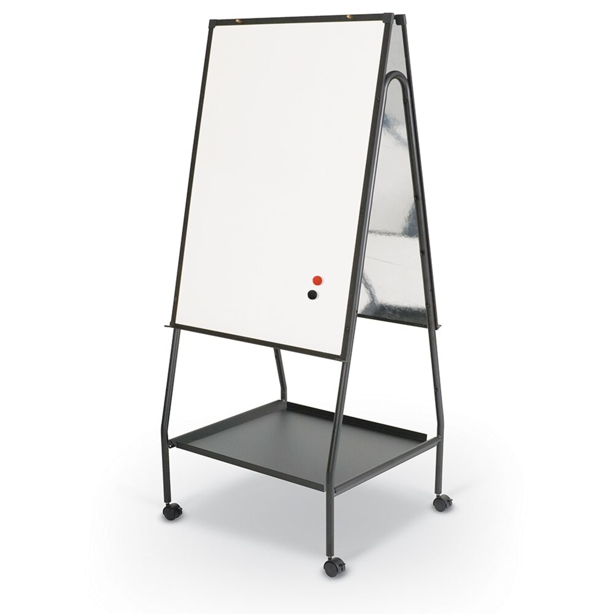 Mooreco Wheasel Presentation Easel w/ Porcelain-on-Steel Markerboard (Mooreco 770) - SchoolOutlet