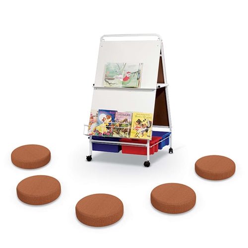 MooreCo 784T878XX BUNDLE - Baby Folding Wheasel w/Tubs with 5-Pack Dots w/Rocking Base - SchoolOutlet