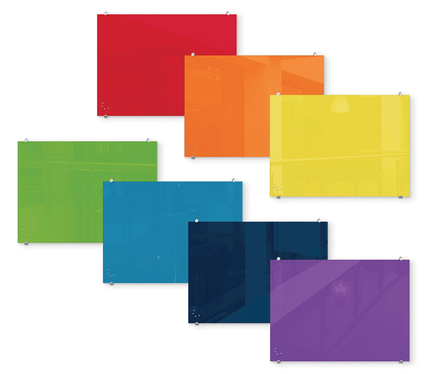 Mooreco Visionary Hierarchy Colors Markerboards - 47.24"W x 35.43"H (Mooreco 83844-XX) - SchoolOutlet