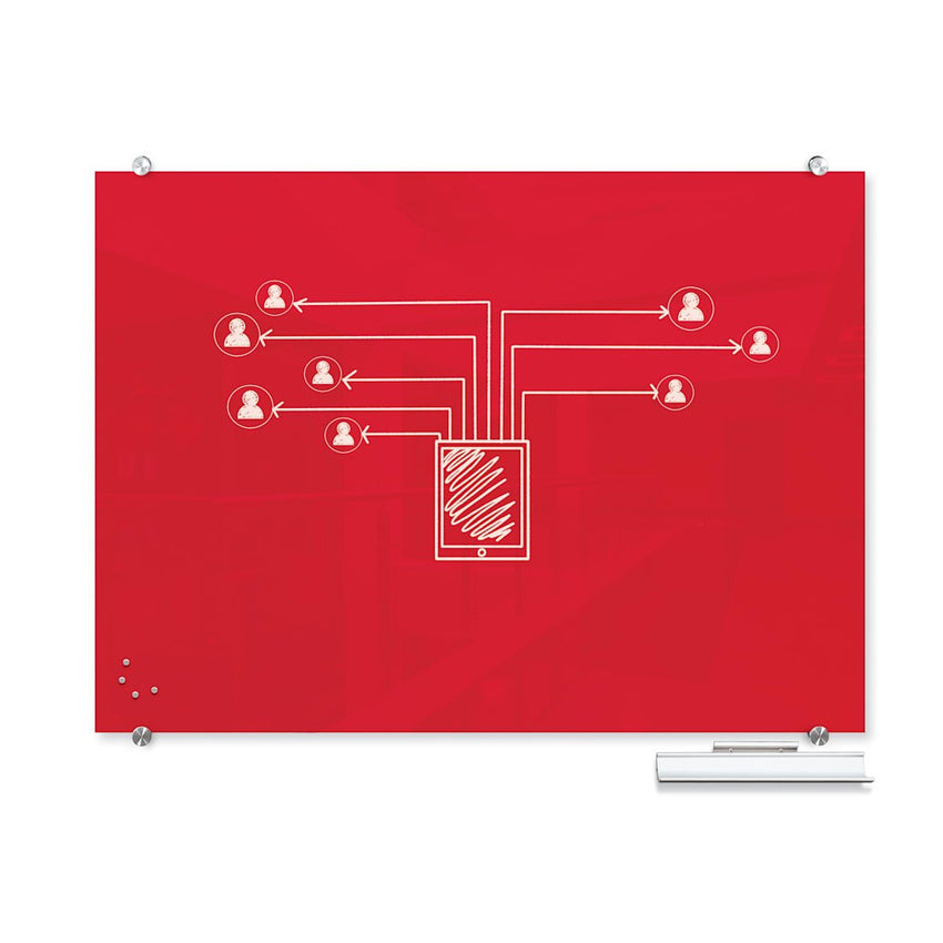 Mooreco Visionary Hierarchy Colors Markerboards - 70.87"W x 47.24"H (Mooreco 83845-XX) - SchoolOutlet