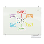 Mooreco Visionary Magnetic Glass Dry Erase Board - 8'W x 4'H (Mooreco 83846) - SchoolOutlet