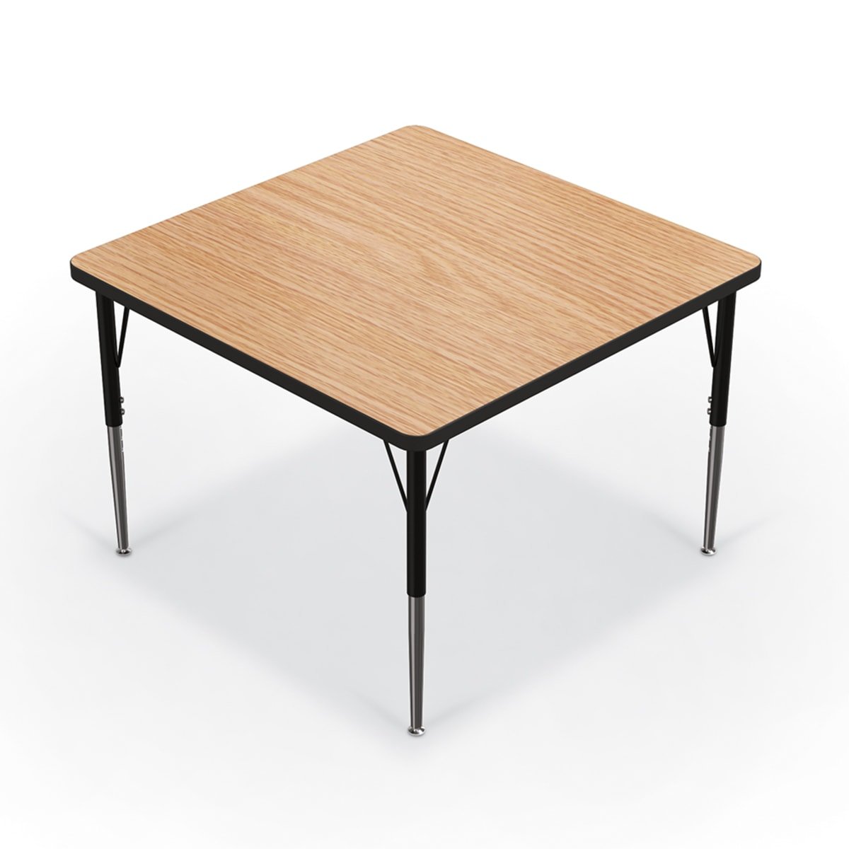 Mooreco Activity Table - 36"D x 36"W - Square - Black Edgeband (Mooreco 90527-K) - SchoolOutlet