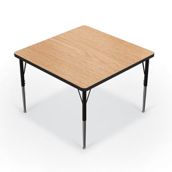 Mooreco Activity Table - 36"D x 36"W - Square - Black Edgeband (Mooreco 90527-K)