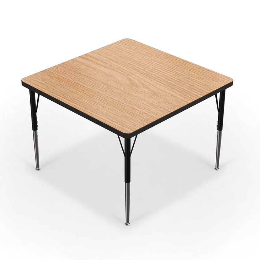 Mooreco Activity Table - 36"D x 36"W - Square - Black Edgeband (Mooreco 90527-K) - SchoolOutlet