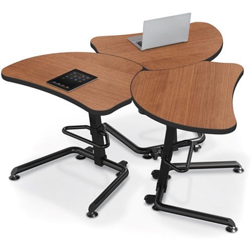 Mooreco Up-Rite Harmony Sit to Stand Configurable Student Desk - Black Edgeband (Mooreco 90532-G) - SchoolOutlet