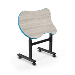 Mooreco Height Adjustable Flipper Desk - Beluga (MOR-91186-B-XXXX-XX)