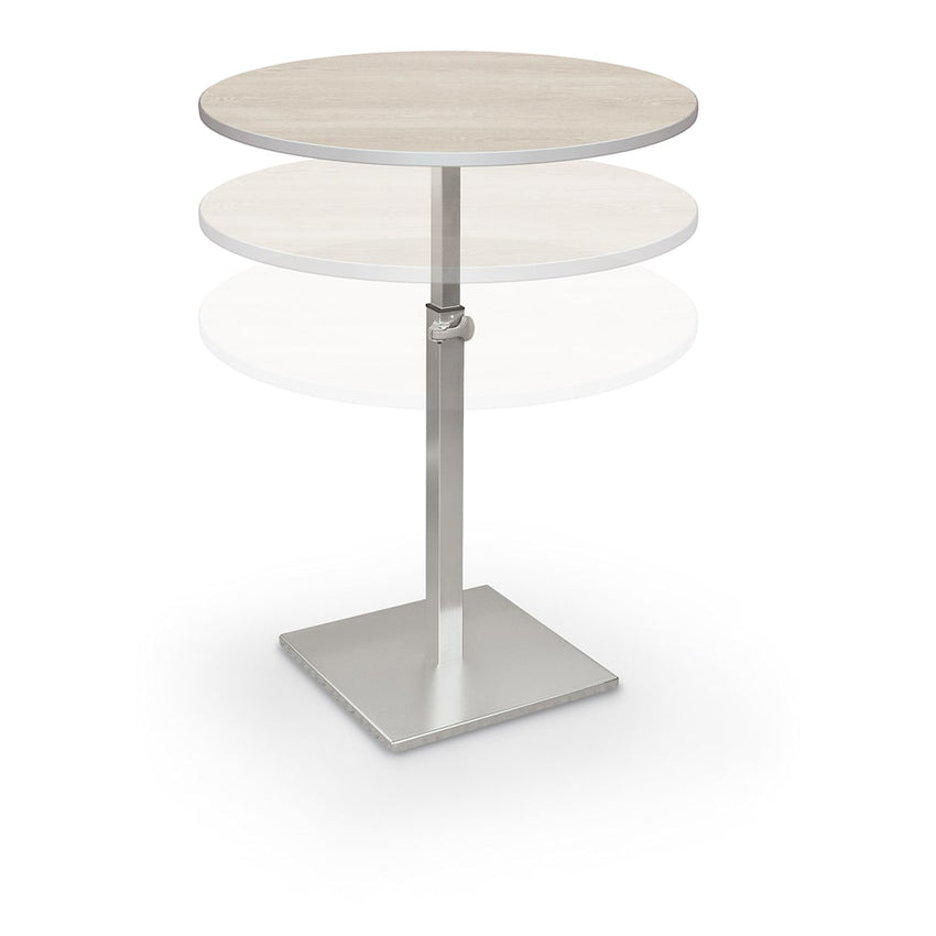 Height Adjustable Height Bistro Table (Square) - 32"W x 32"D x 30"-38"H - 91189 - SchoolOutlet