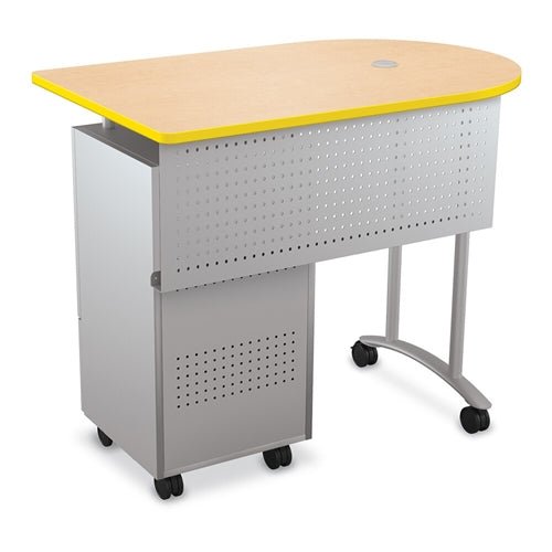 Mooreco Mobile Teacher Workstation II - Platinum Base 40"H X 47.6"W X 30"D (Mooreco 91289) - SchoolOutlet