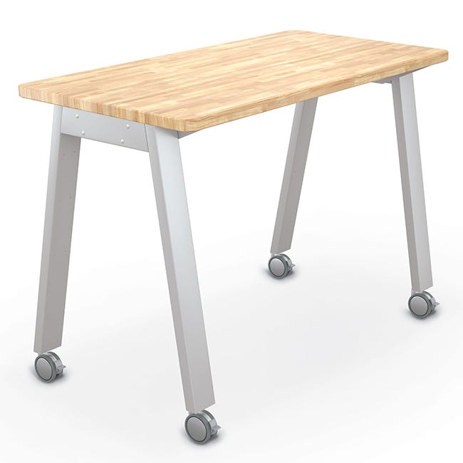 Mooreco Compass Makerspace Butcher Block Table (60"W x 30"D) - SchoolOutlet