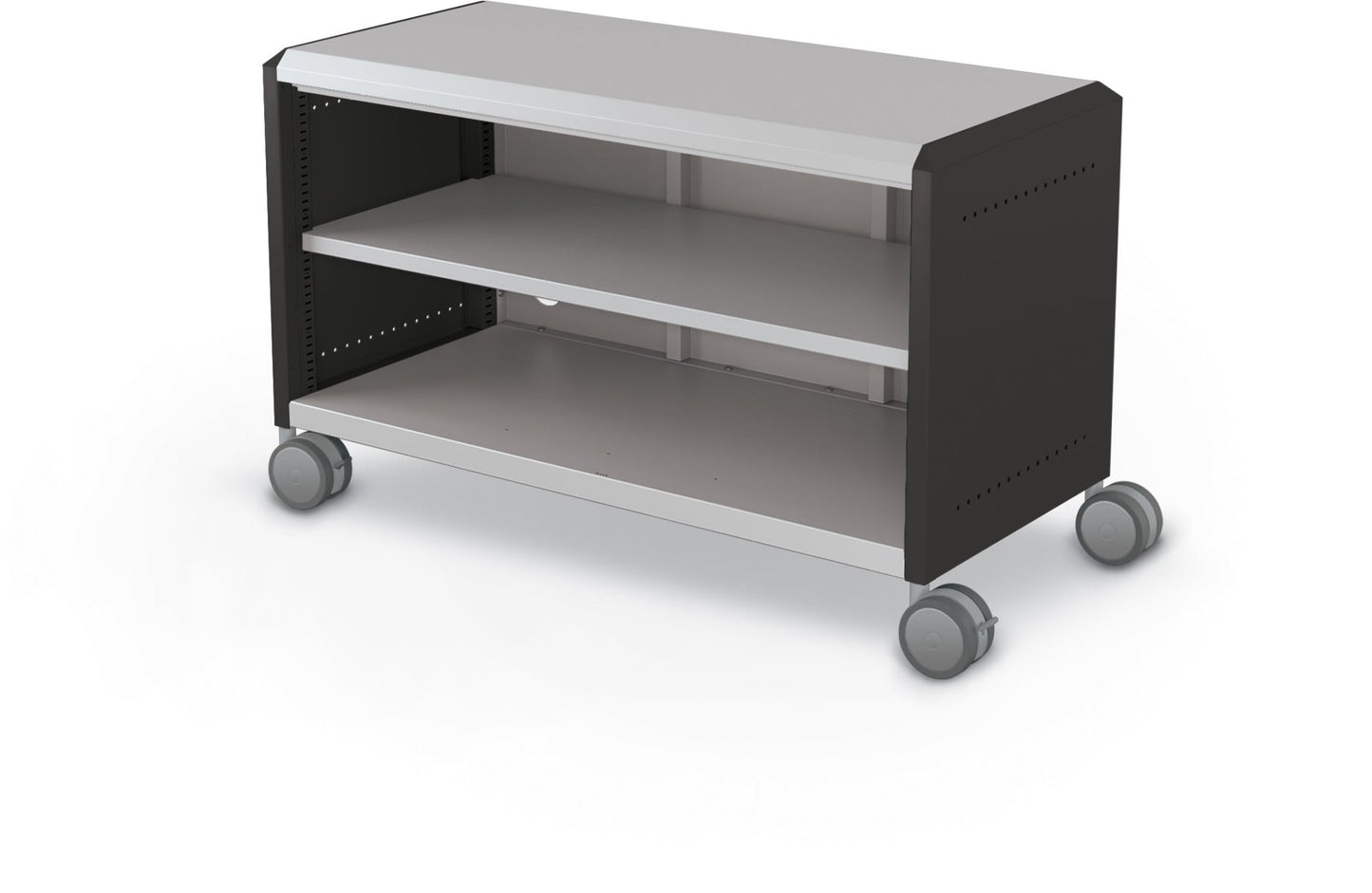 Mooreco Compass Cabinet Maxi H1 Standard Back and Side Panels, No Doors with Shelves and Casters (MOR-A3A1X1D1X0) - SchoolOutlet