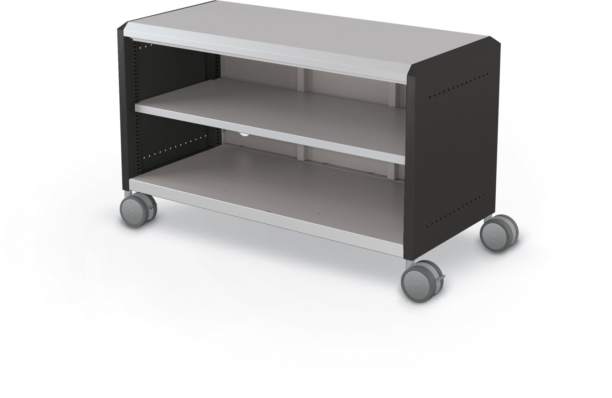 Mooreco Compass Cabinet Maxi H1 Standard Back and Side Panels, No Doors with Shelves and Casters (MOR-A3A1X1D1X0) - SchoolOutlet