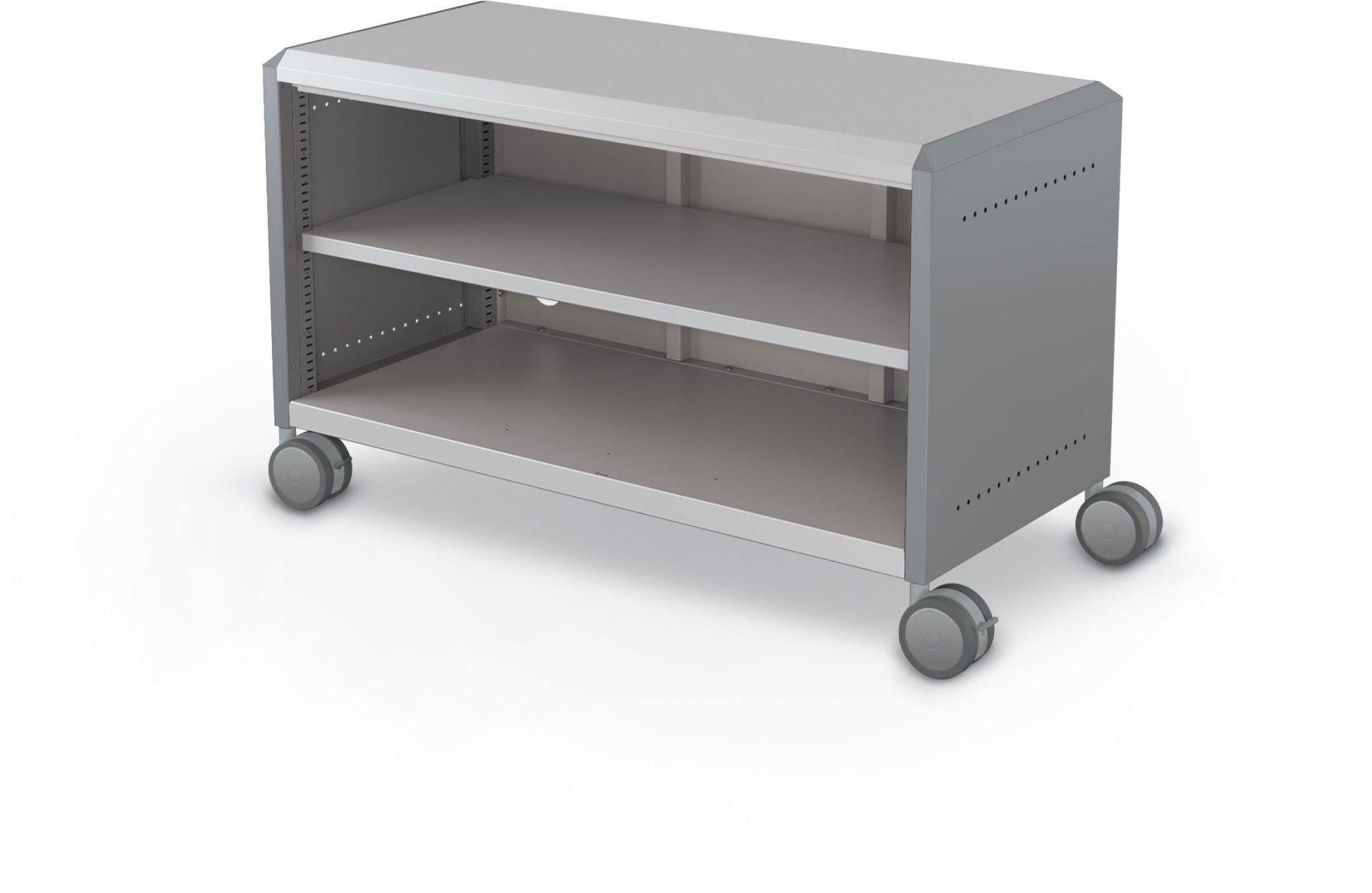 Mooreco Compass Cabinet Maxi H1 Standard Back and Side Panels, No Doors with Shelves and Casters (MOR-A3A1X1D1X0) - SchoolOutlet