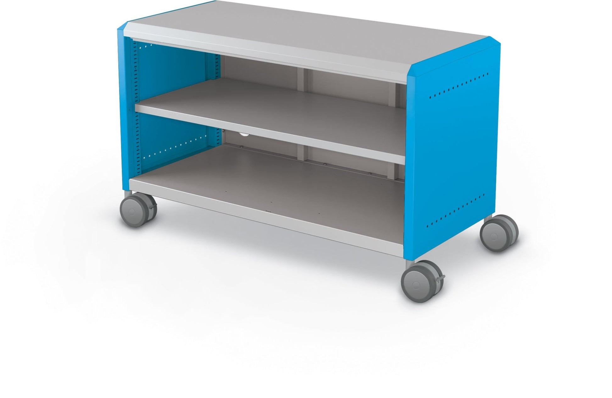 Mooreco Compass Cabinet Maxi H1 Standard Back and Side Panels, No Doors with Shelves and Casters (MOR-A3A1X1D1X0) - SchoolOutlet