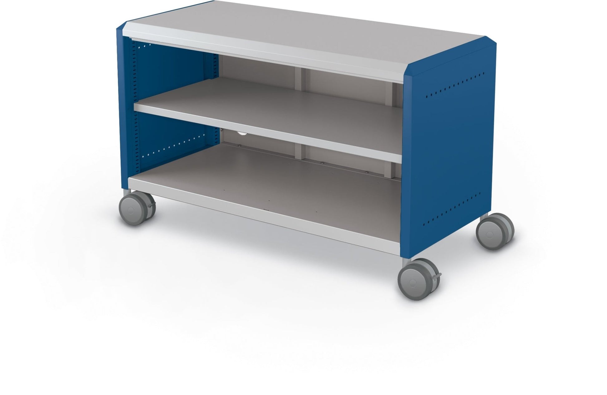 Mooreco Compass Cabinet Maxi H1 Standard Back and Side Panels, No Doors with Shelves and Casters (MOR-A3A1X1D1X0) - SchoolOutlet