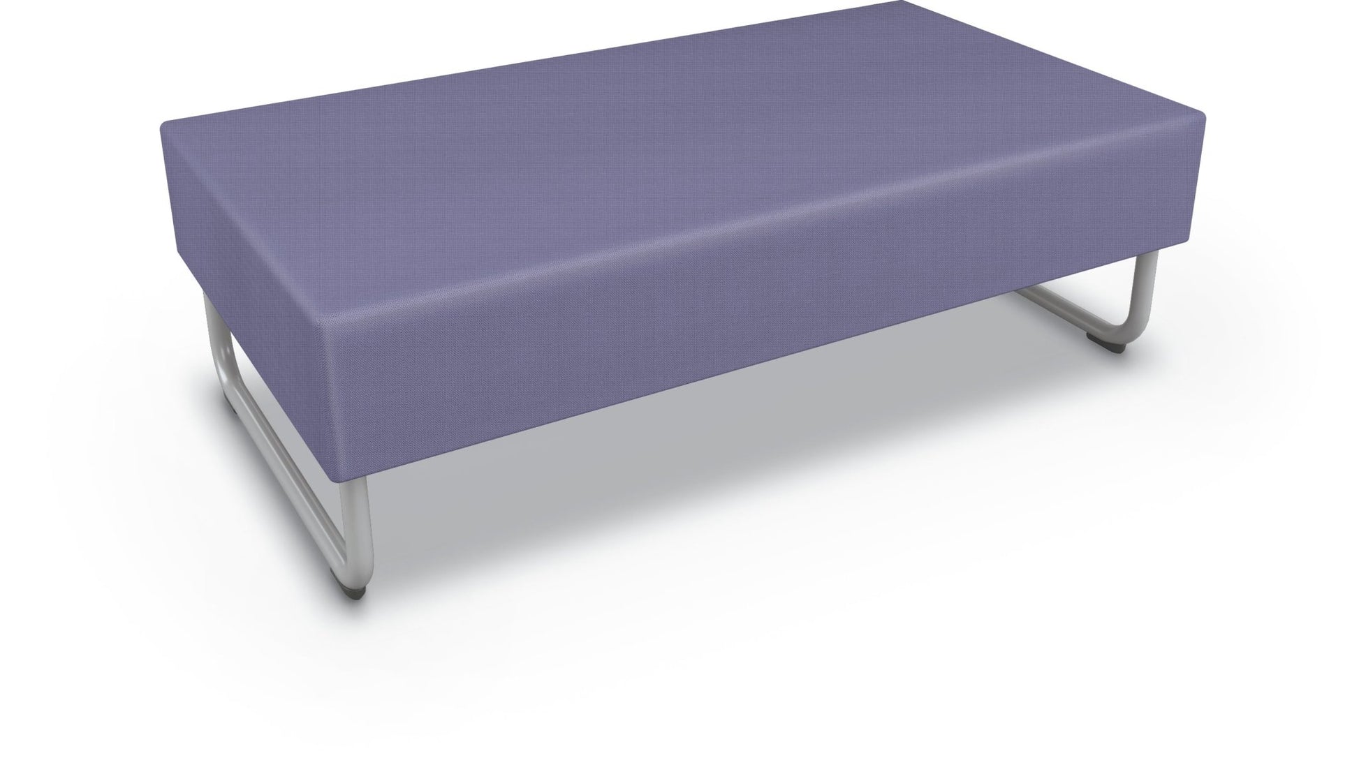 Mooreco Akt Soft Seating Lounge Loveseat Bench - Grade 02 Fabric and Powder Coated Sled Legs - SchoolOutlet