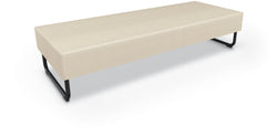 Mooreco Akt Soft Seating Lounge Sofa Bench - Grade 02 Fabric and Powder Coated Sled Legs