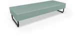 Mooreco Akt Soft Seating Lounge Sofa Bench - Grade 02 Fabric and Powder Coated Sled Legs - SchoolOutlet