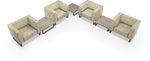 Mooreco Akt Soft Seating Lounge Chair - Both Arms - Grade 02 Fabric and Powder Coated Sled Legs - SchoolOutlet