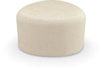 Mooreco Akt Soft Seating Lounge Small Ottoman - Grade 02 Fabric and Powder Coated Sled Legs - SchoolOutlet