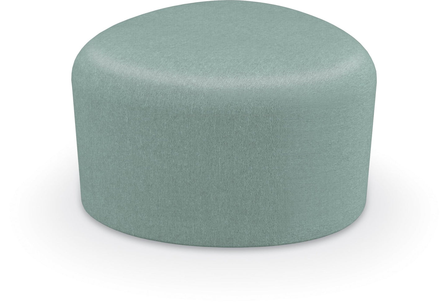 Mooreco Akt Soft Seating Lounge Small Ottoman - Grade 02 Fabric and Powder Coated Sled Legs - SchoolOutlet