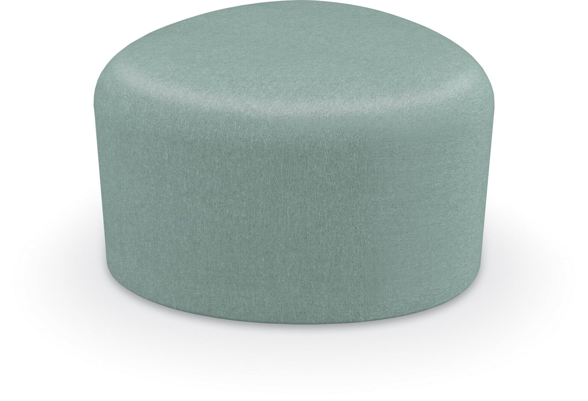 Mooreco Akt Soft Seating Lounge Small Ottoman - Grade 02 Fabric and Powder Coated Sled Legs - SchoolOutlet