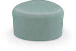 Mooreco Akt Soft Seating Lounge Small Ottoman - Grade 02 Fabric and Powder Coated Sled Legs - SchoolOutlet