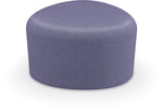 Mooreco Akt Soft Seating Lounge Small Ottoman - Grade 02 Fabric and Powder Coated Sled Legs - SchoolOutlet