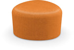 Mooreco Akt Soft Seating Lounge Small Ottoman - Grade 02 Fabric and Powder Coated Sled Legs - SchoolOutlet