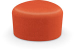 Mooreco Akt Soft Seating Lounge Small Ottoman - Grade 02 Fabric and Powder Coated Sled Legs - SchoolOutlet
