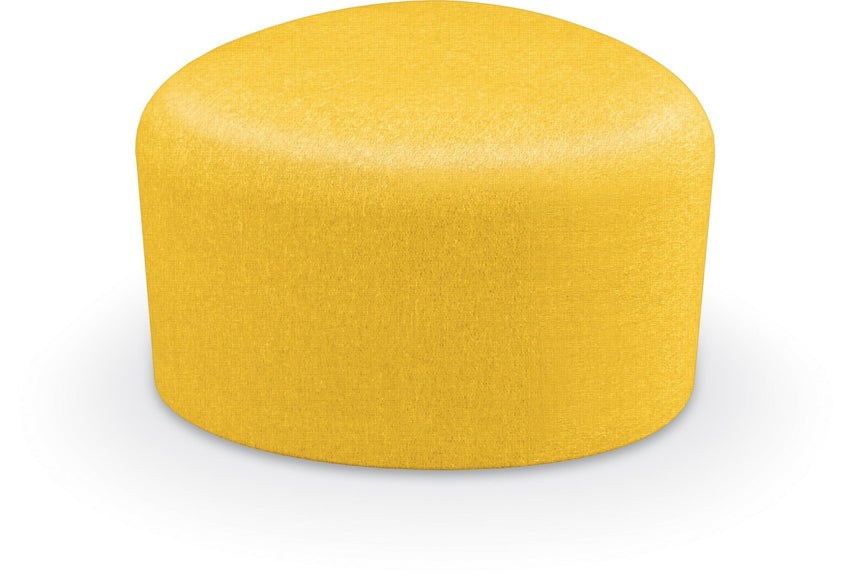 Mooreco Akt Soft Seating Lounge Small Ottoman - Grade 02 Fabric and Powder Coated Sled Legs - SchoolOutlet