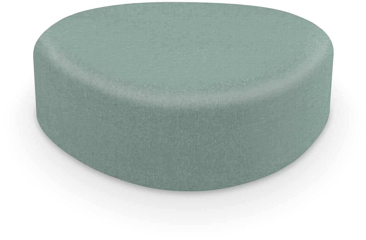 Mooreco Akt Soft Seating Lounge Large Ottoman - Grade 02 Fabric and Powder Coated Sled Legs - SchoolOutlet