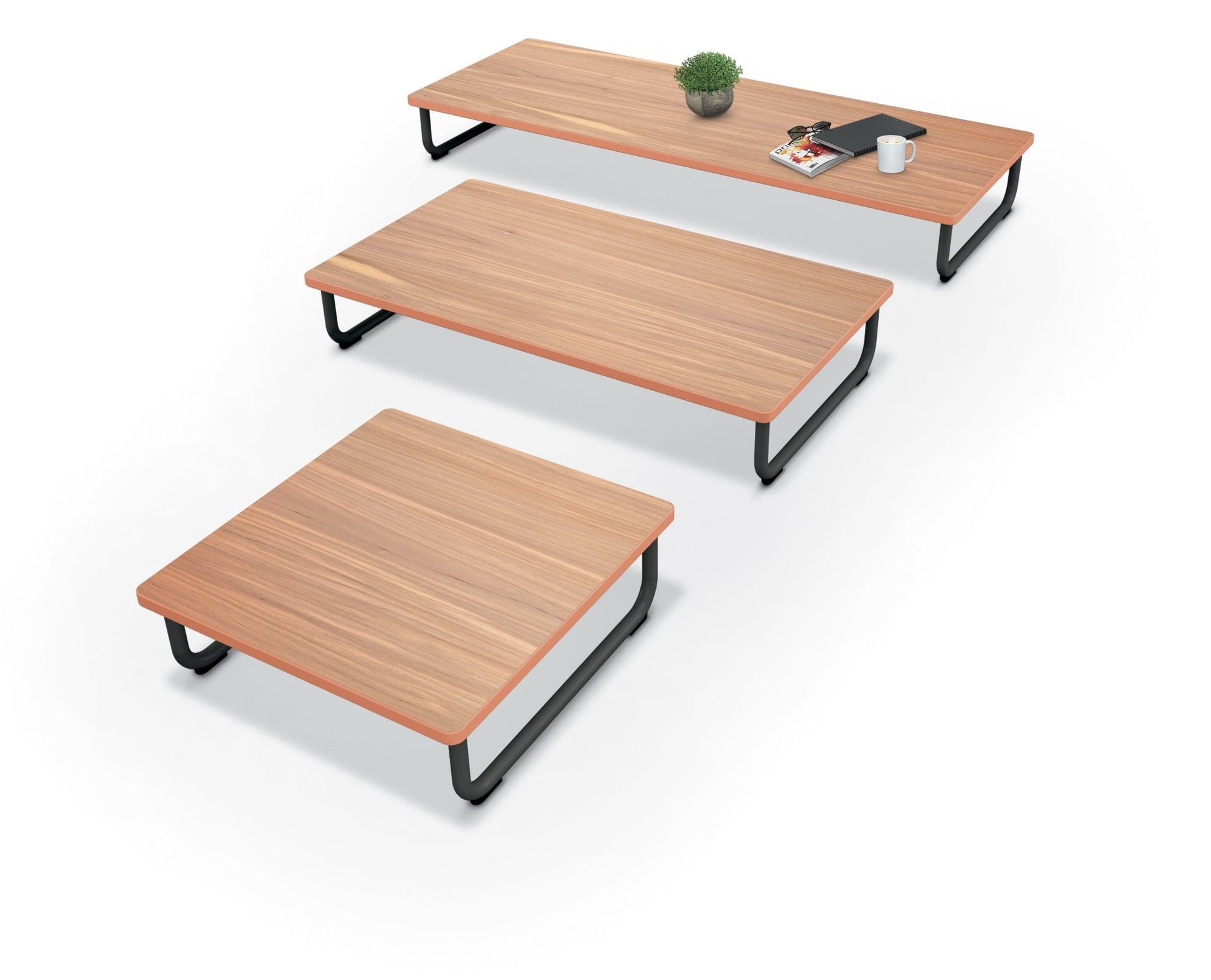 Mooreco Akt Lounge Loveseat Table - High-pressure Laminate (HPL) Top Surface - SchoolOutlet