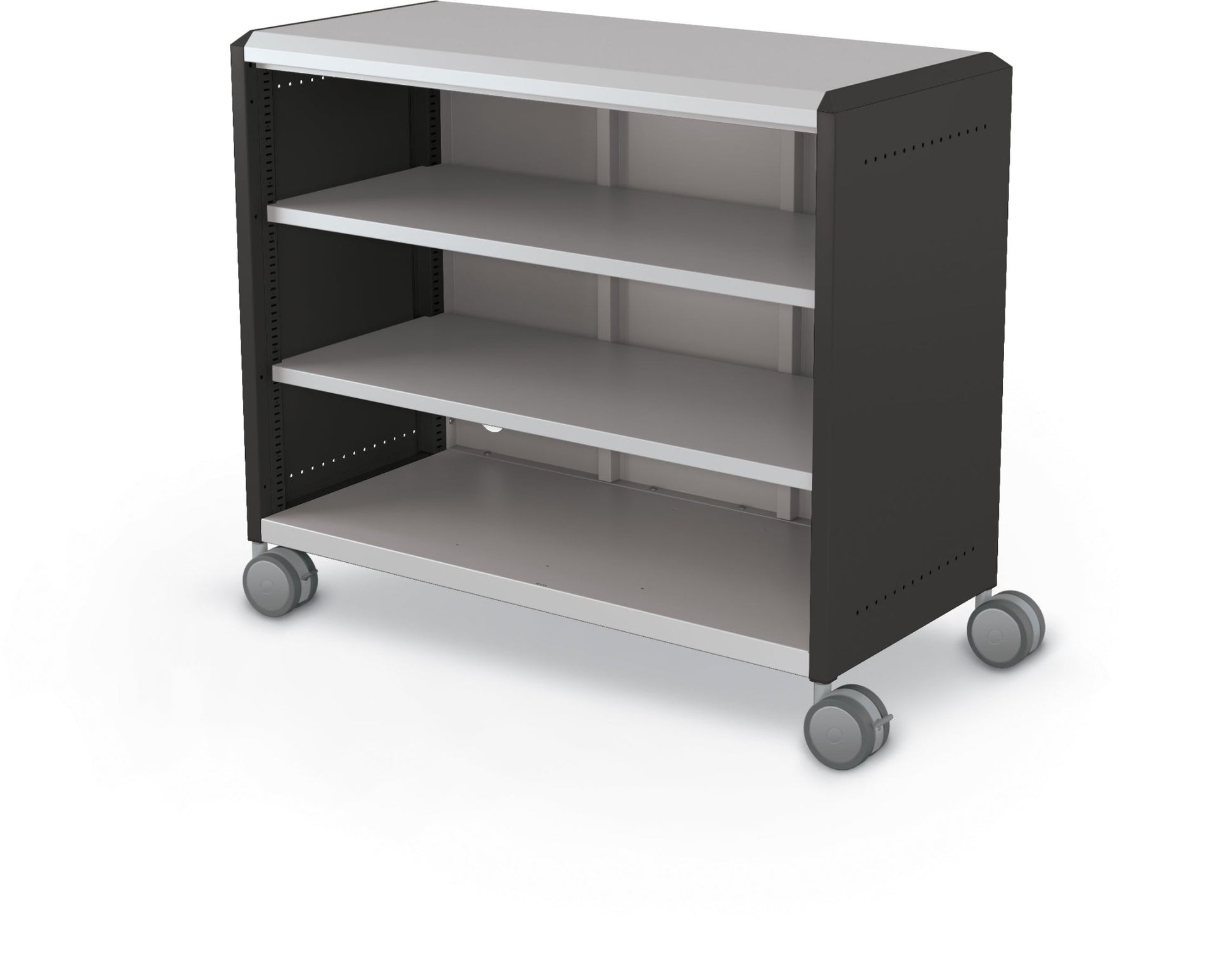 Mooreco Compass Cabinet Maxi H2 Standard Back and Side Panels - No Doors with Shelves and Casters (MOR-B3A1X1D1X0) - SchoolOutlet