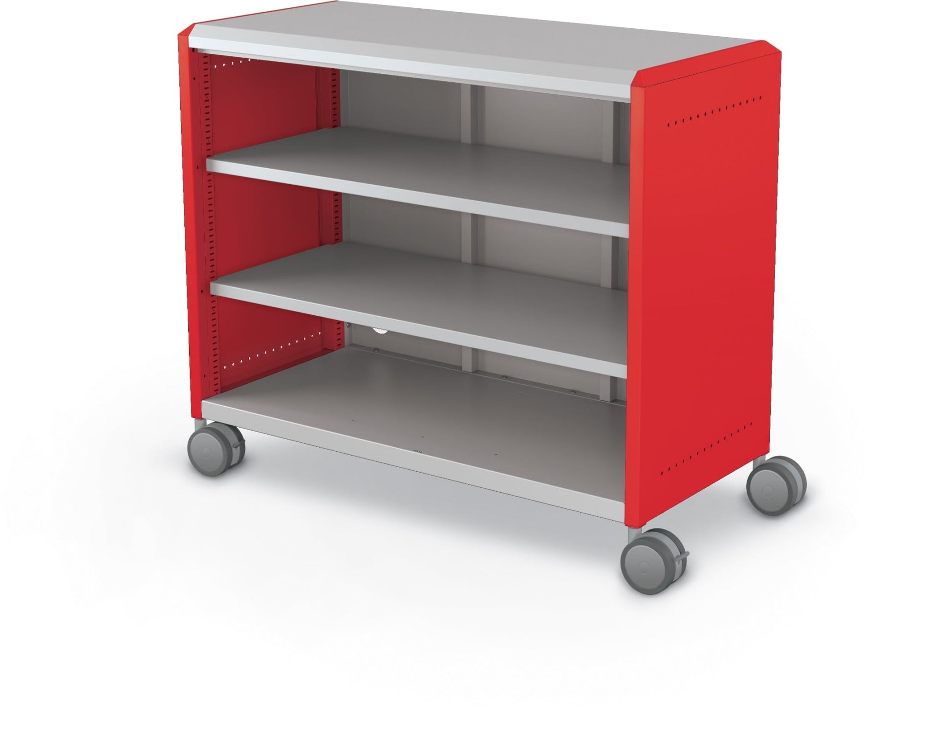 Mooreco Compass Cabinet Maxi H2 Standard Back and Side Panels - No Doors with Shelves and Casters (MOR-B3A1X1D1X0) - SchoolOutlet