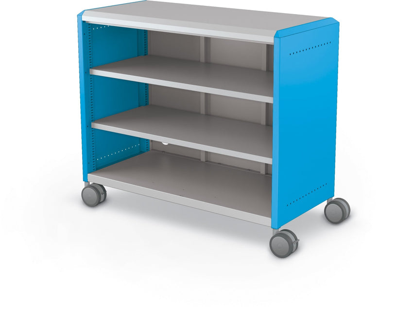 Mooreco Compass Cabinet Maxi H2 Standard Back and Side Panels - No Doors with Shelves and Casters (MOR-B3A1X1D1X0) - SchoolOutlet