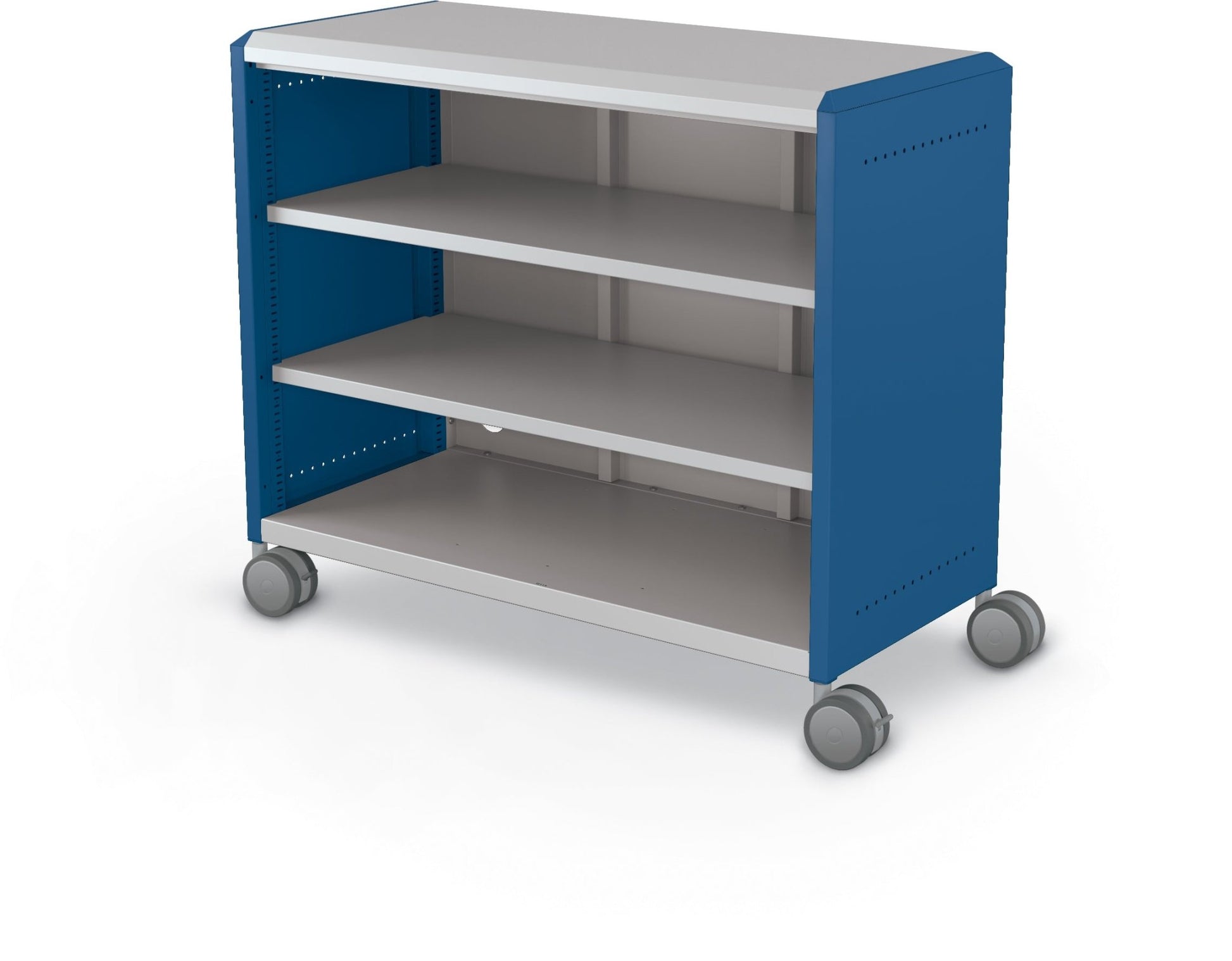 Mooreco Compass Cabinet Maxi H2 Standard Back and Side Panels - No Doors with Shelves and Casters (MOR-B3A1X1D1X0) - SchoolOutlet