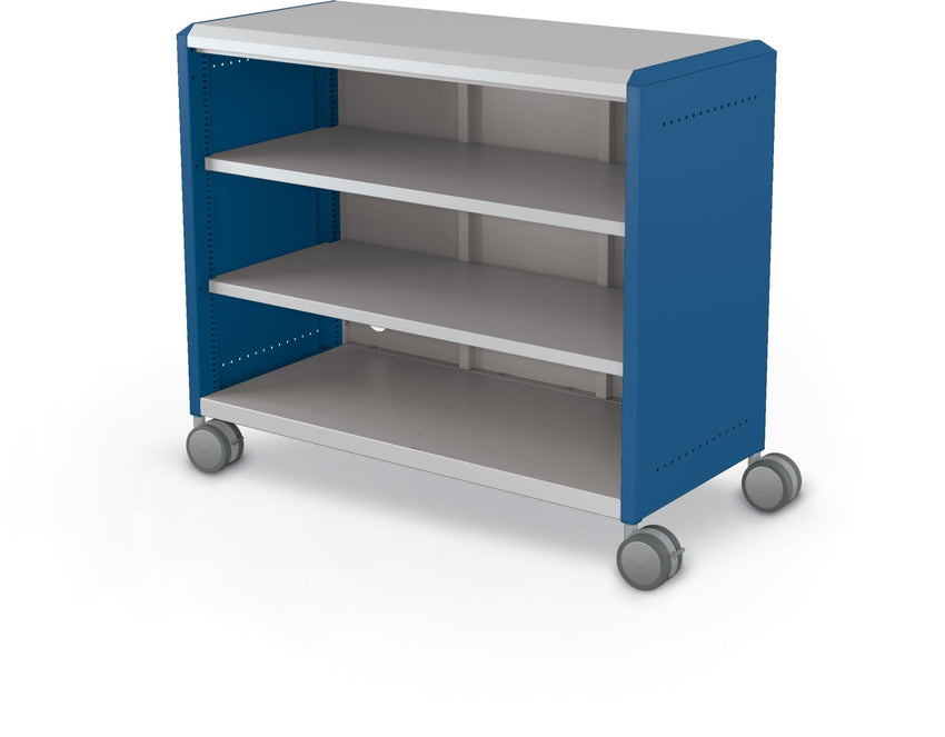 Mooreco Compass Cabinet Maxi H2 Standard Back and Side Panels - No Doors with Shelves and Casters (MOR-B3A1X1D1X0) - SchoolOutlet