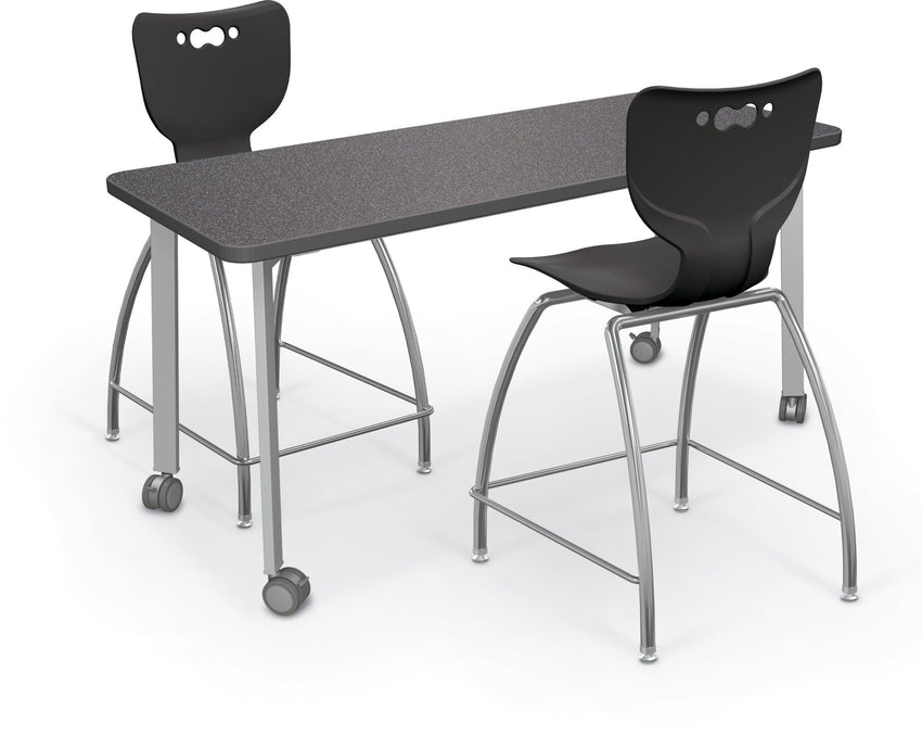 Mooreco Akt Table – 20"D x 60"W Rectangle, Laminate Top, Fixed Height Available in 29"H, 36"H, or 42"H - SchoolOutlet