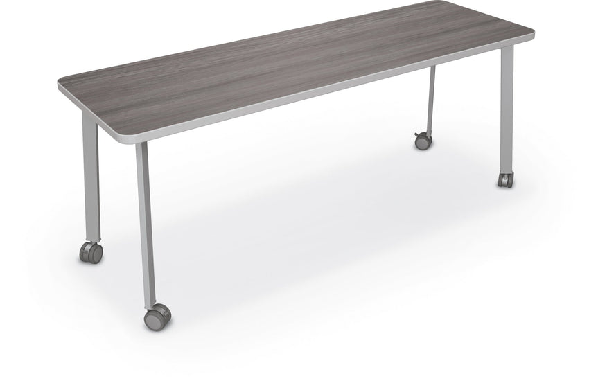 Mooreco Akt Table – 24"D x 72"W Rectangle, Laminate Top, Fixed Height Available in 29"H, 36"H, or 42"H - SchoolOutlet
