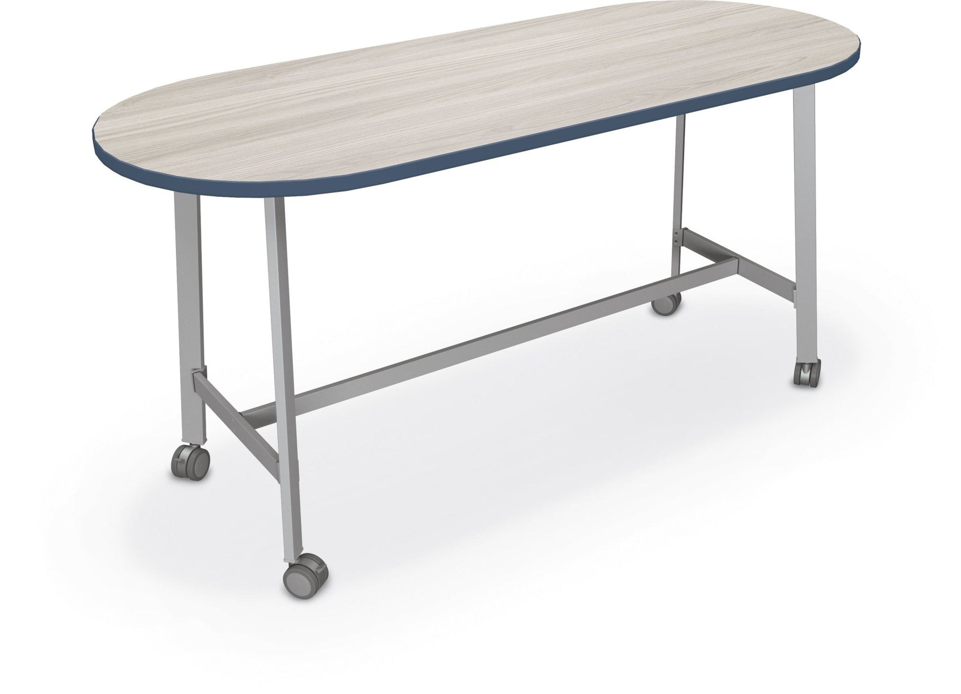 Mooreco Akt Table – 30"D x 72"W Racetrack, Laminate Top, Fixed Height Available in 29"H, 36"H, or 42"H - SchoolOutlet