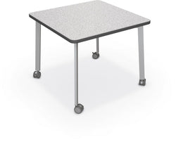 Mooreco Akt Table – 48" Square, Laminate Top, Fixed Height Available in 29"H, 36"H, or 42"H
