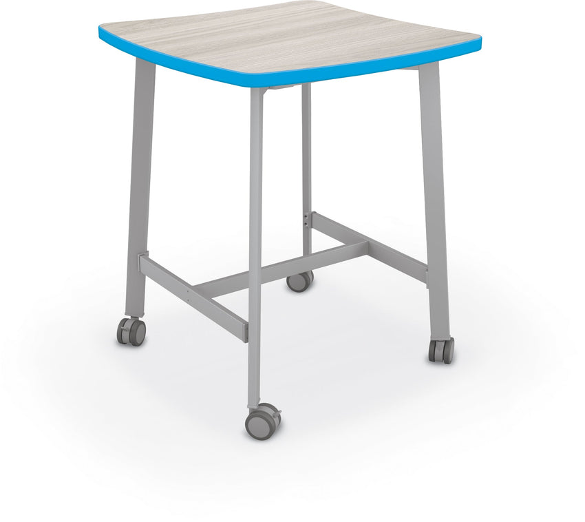 Mooreco Akt Table – Wavy Square, Laminate Top, Fixed Height Available in 29"H, 36"H, or 42"H - SchoolOutlet